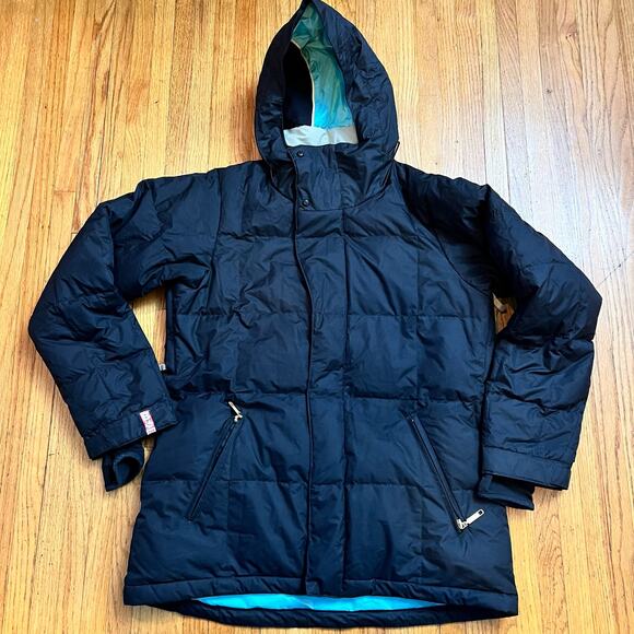 Bonfire Coat Womens Large Astro Insulated Snowboard Ski Jacket Black Puffer - Picture 1 of 11